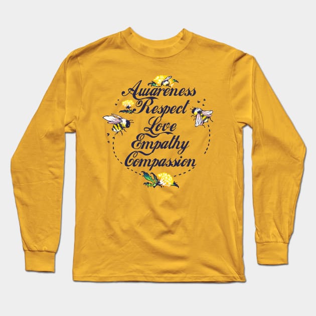 Bees- cupcake Long Sleeve T-Shirt by foosweechin